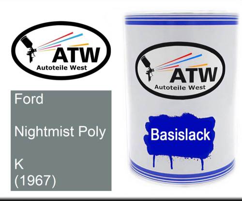 Ford, Nightmist Poly, K (1967): 500ml Lackdose, von ATW Autoteile West.